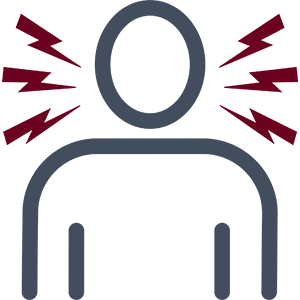 Icon of person with jaw pain